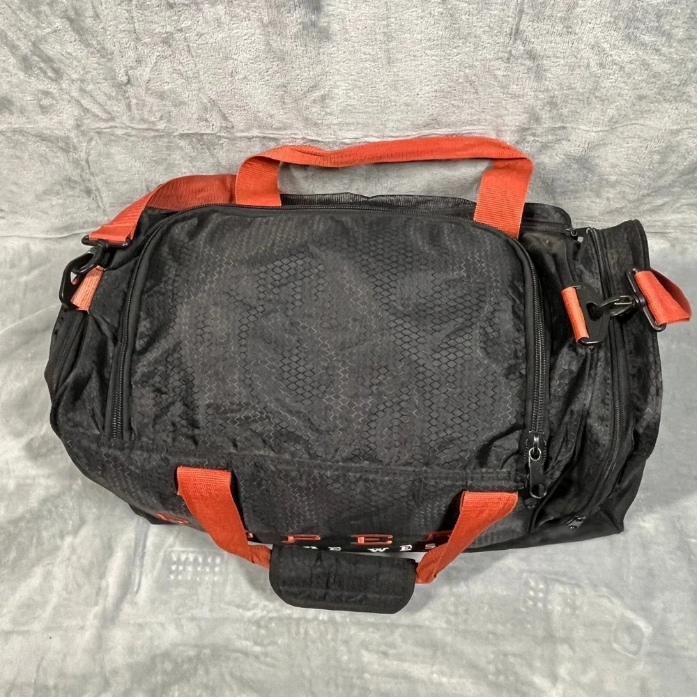 Roper Duffel Bag Large Black Orange Wear The West Western Travel Gym